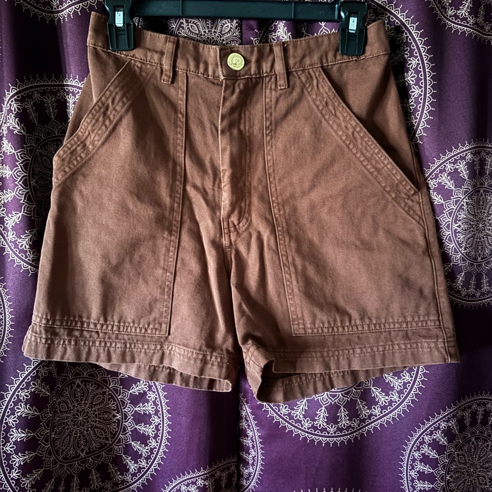 Big Bud Press Brown Women Work Pant Cargo Shorts - Picture 6 of 7